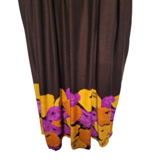 Halter Colorful Dress Summer Halter Dress in Purple and Orange Floral Print - Picture 5 of 16